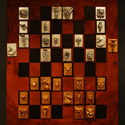 Rust Magnetic Chess Board